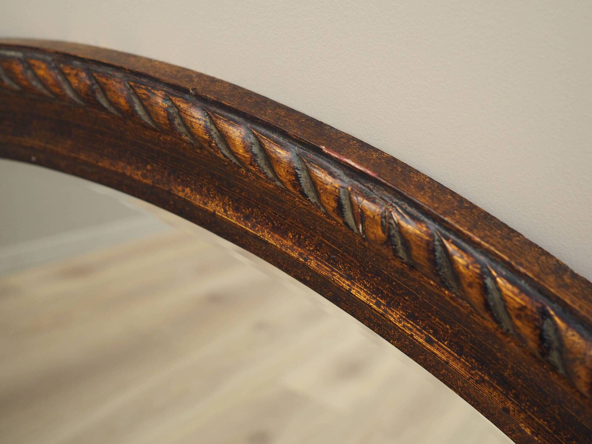 Mirror in a wooden frame, Danish design, 1960s, production: Denmark