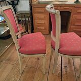 Pair of patinated Consulate-style chairs