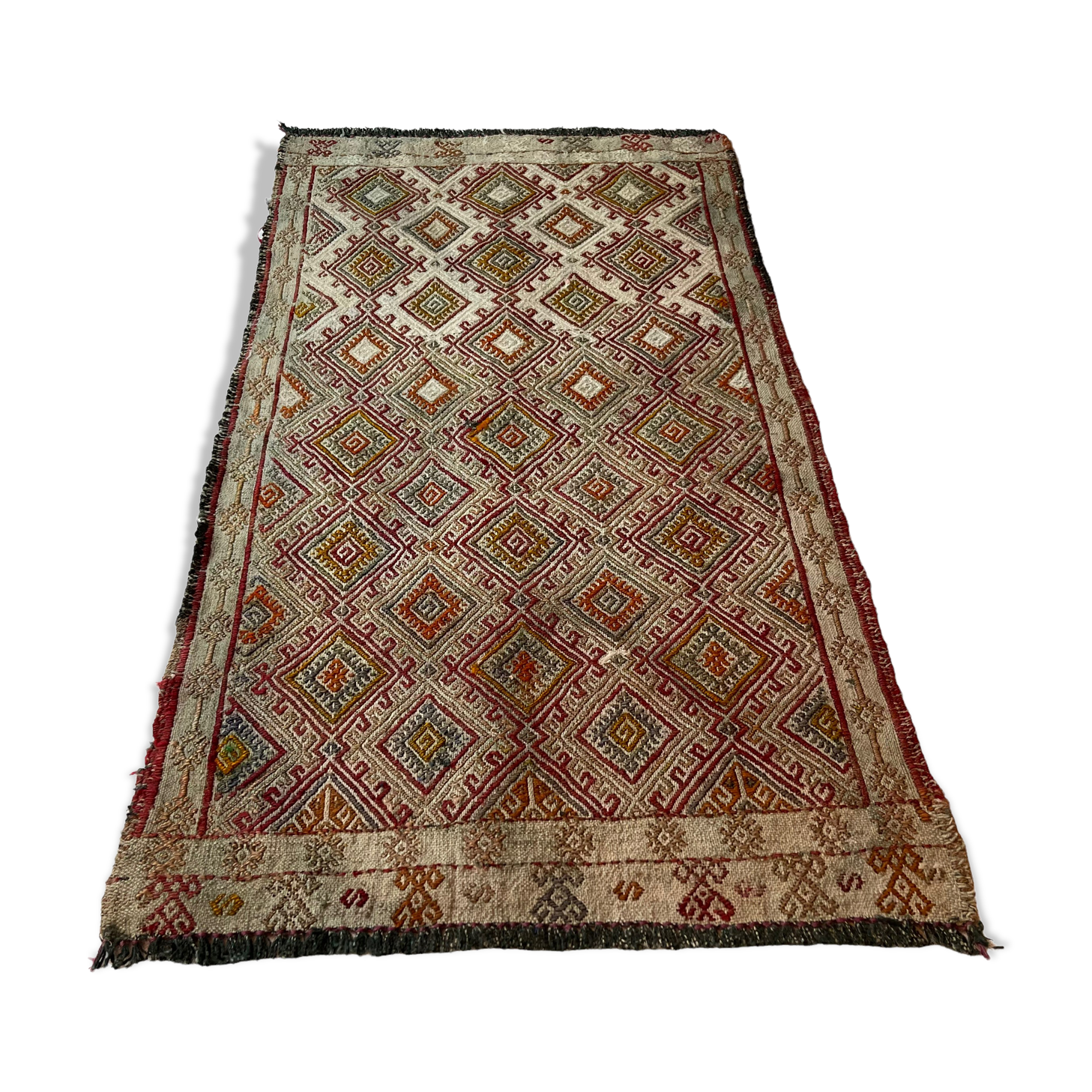 Vintage Turkish Kilim Rug , 90 x 50 cm