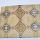 Tapis turc vintage rose et bleu sku 3116