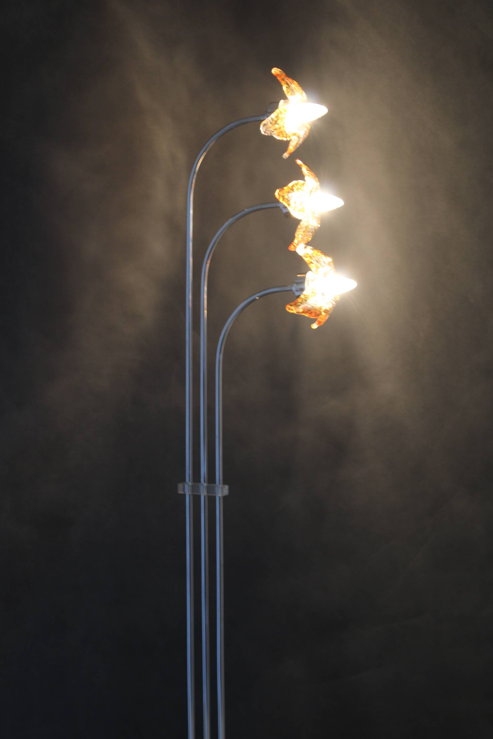 1980s Floor Lamp with Murano Glass ,Italy