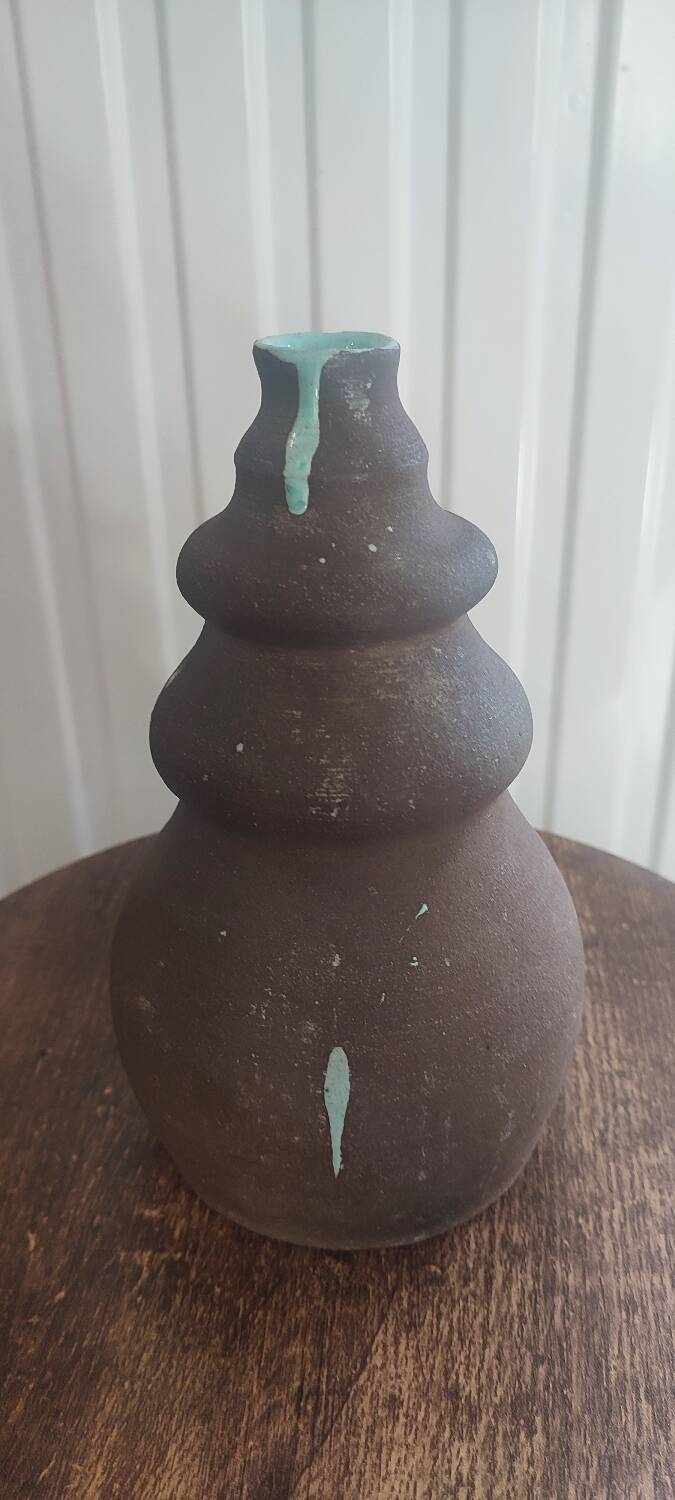 Pichet , cruche en grès signée CK céramique vintage 1960-1970