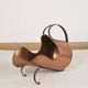 Antique copper bucket or log holder.