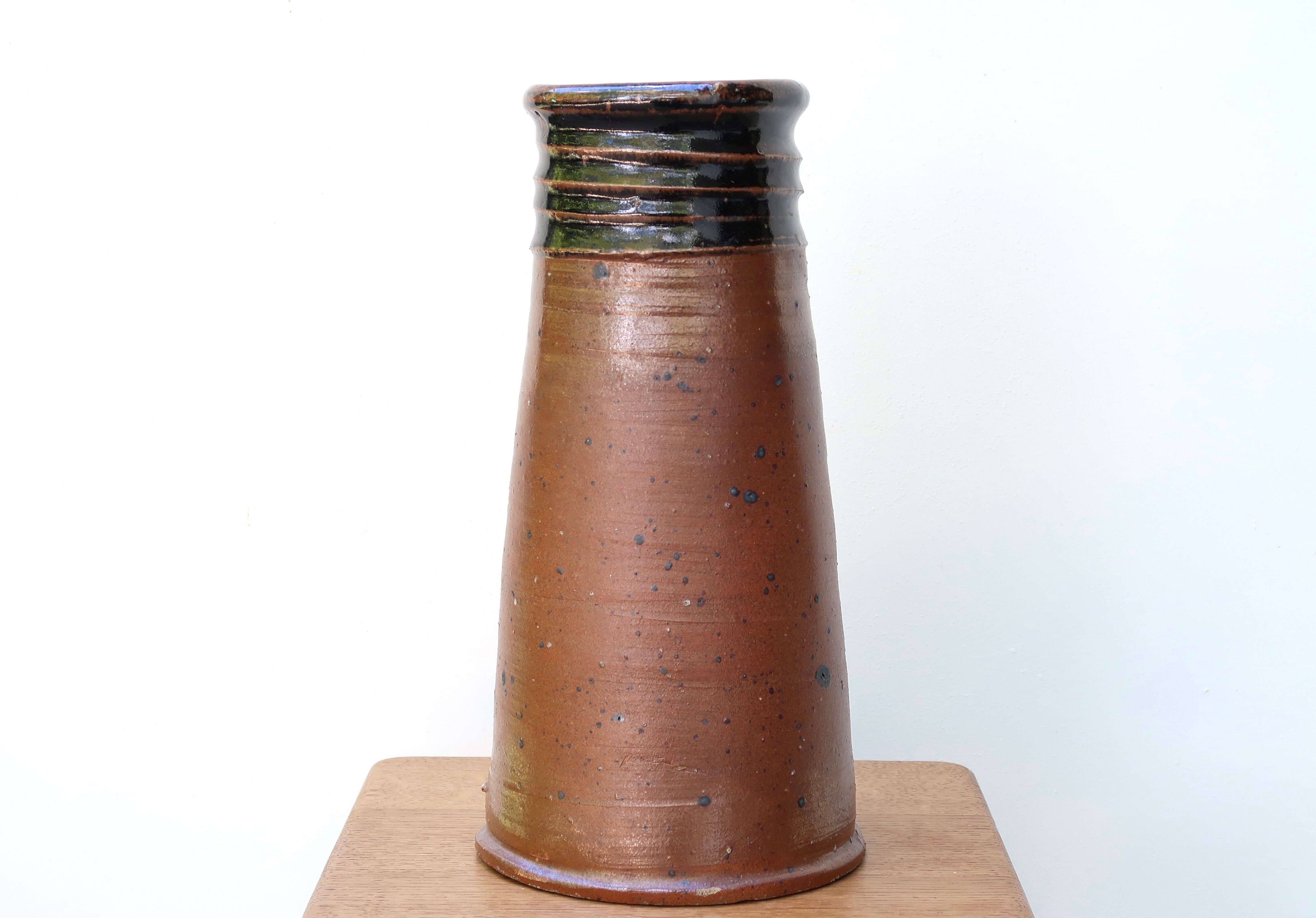 Stoneware vases by Pierre Digan La Borne 60s