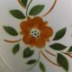 6 Badonviller Old Plate Plates - Orange and Green Flowers