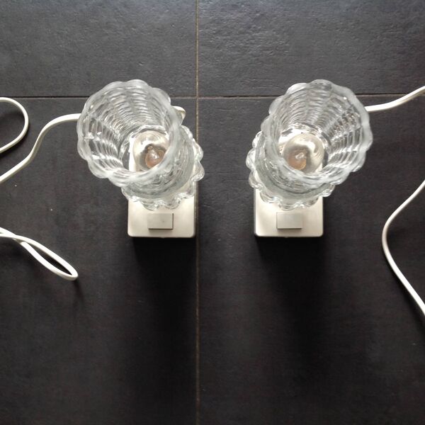 Paire de lampe de chevet, vintage, années 60