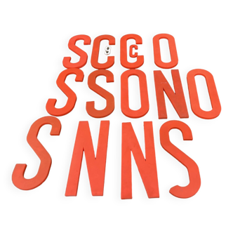 Set of sign letters