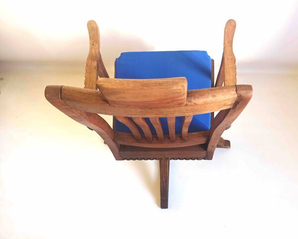 Fauteuil de barbier 1900 Teck massif