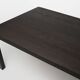 Large Vintage dinner table in blackened oak, Belgium ca. 1980