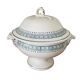Antique earthenware soup tureen from Saint-Amand (North)