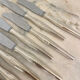 Series of 8 dessert knives, silver metal