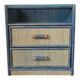 Paire de chevets en rotin vintage