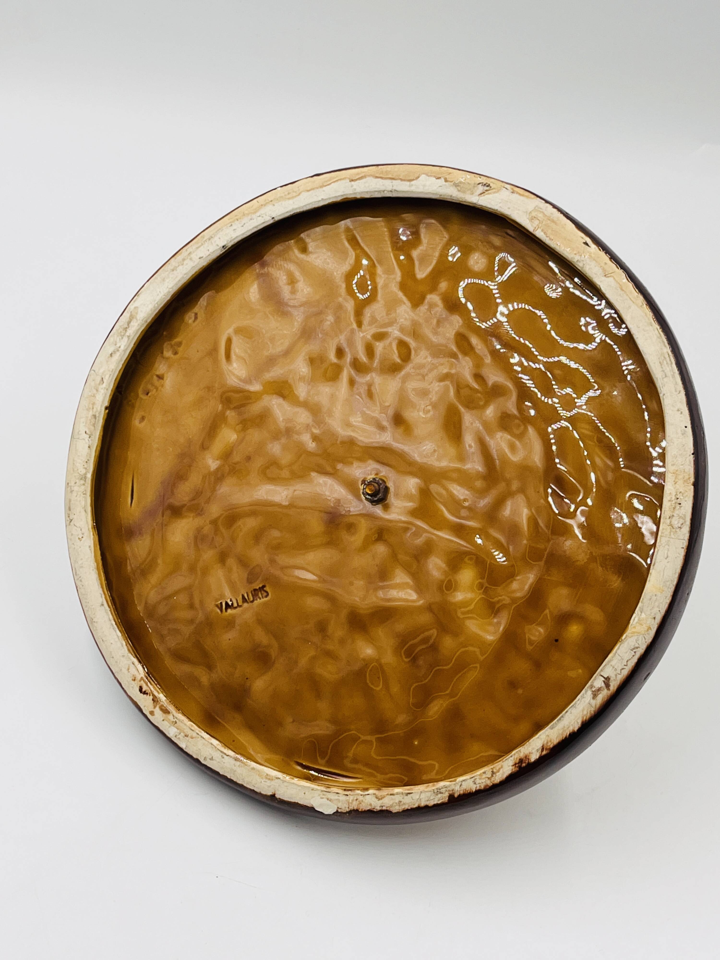 Cheese board with cauldron decoration, Vallauris