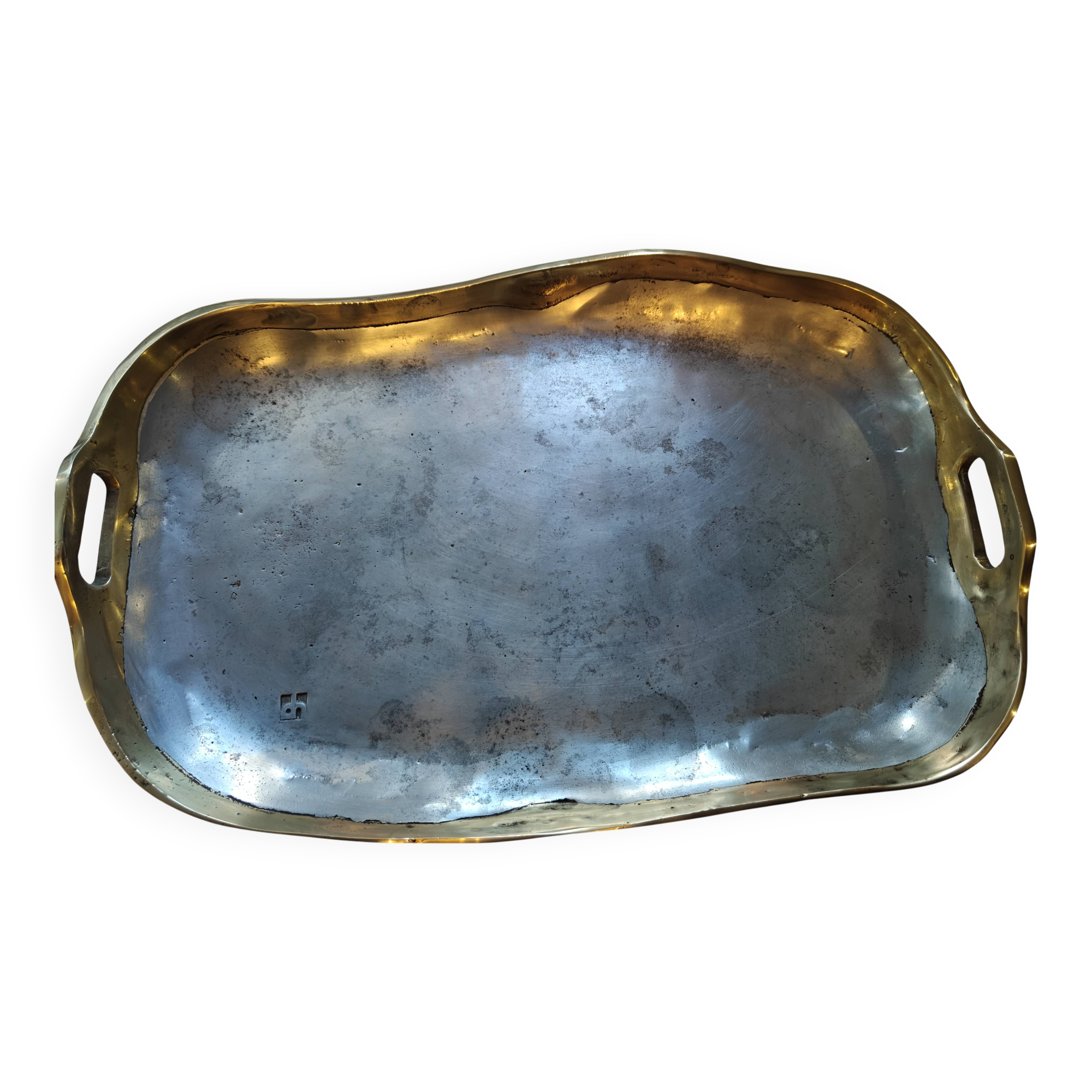 Brutalist plateau sculpture by David Marshall.