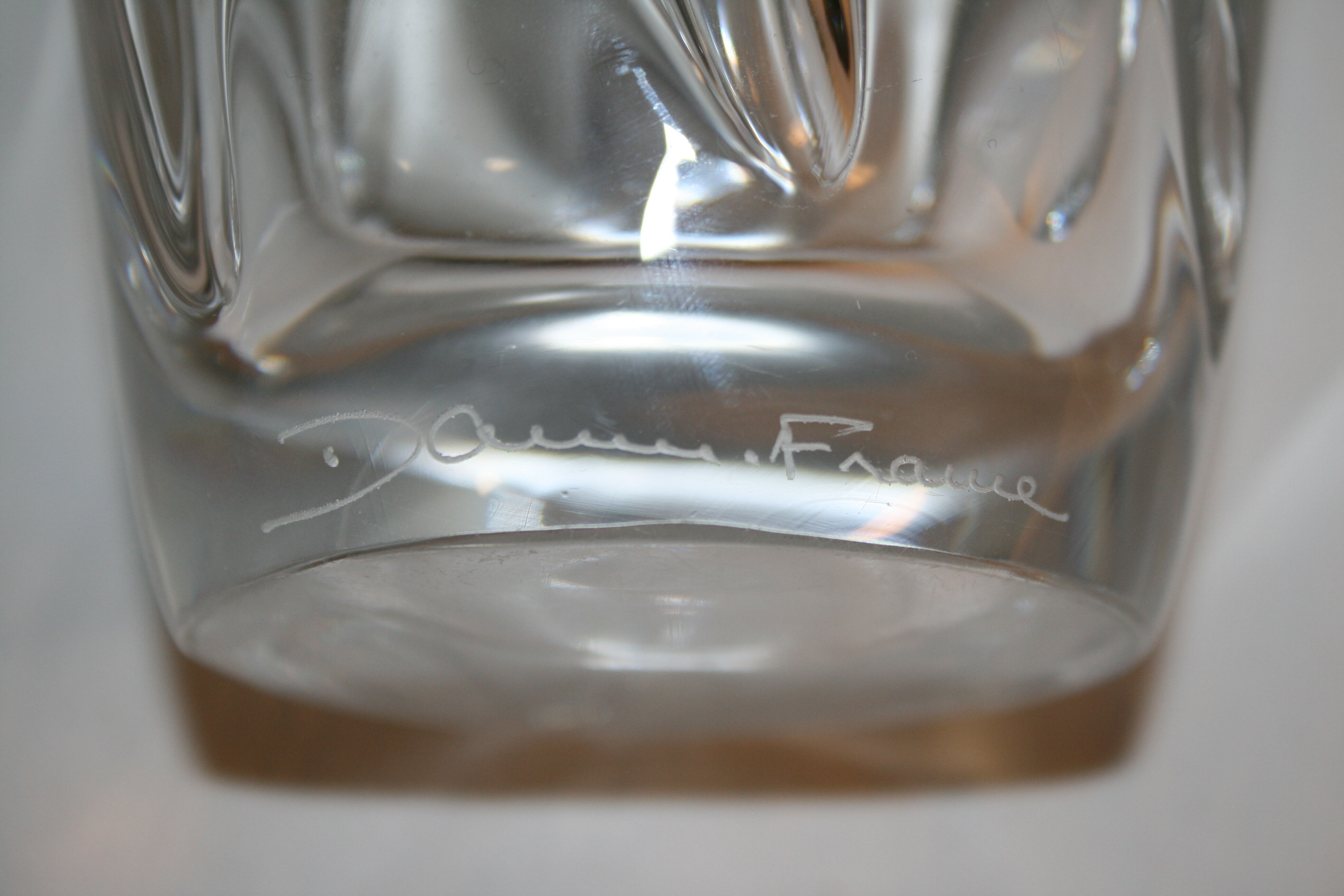 Crystal Vase Daum France