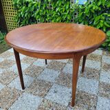 Scandinavian design round table in teak