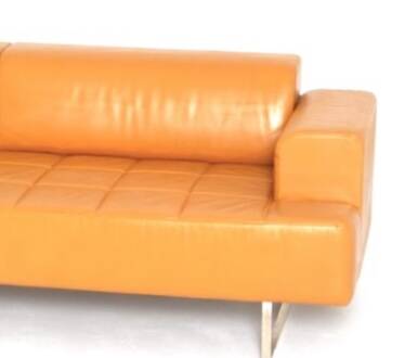 Quadra 3-seater leather sofa Poltrona Frau