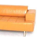 Quadra 3-seater leather sofa Poltrona Frau
