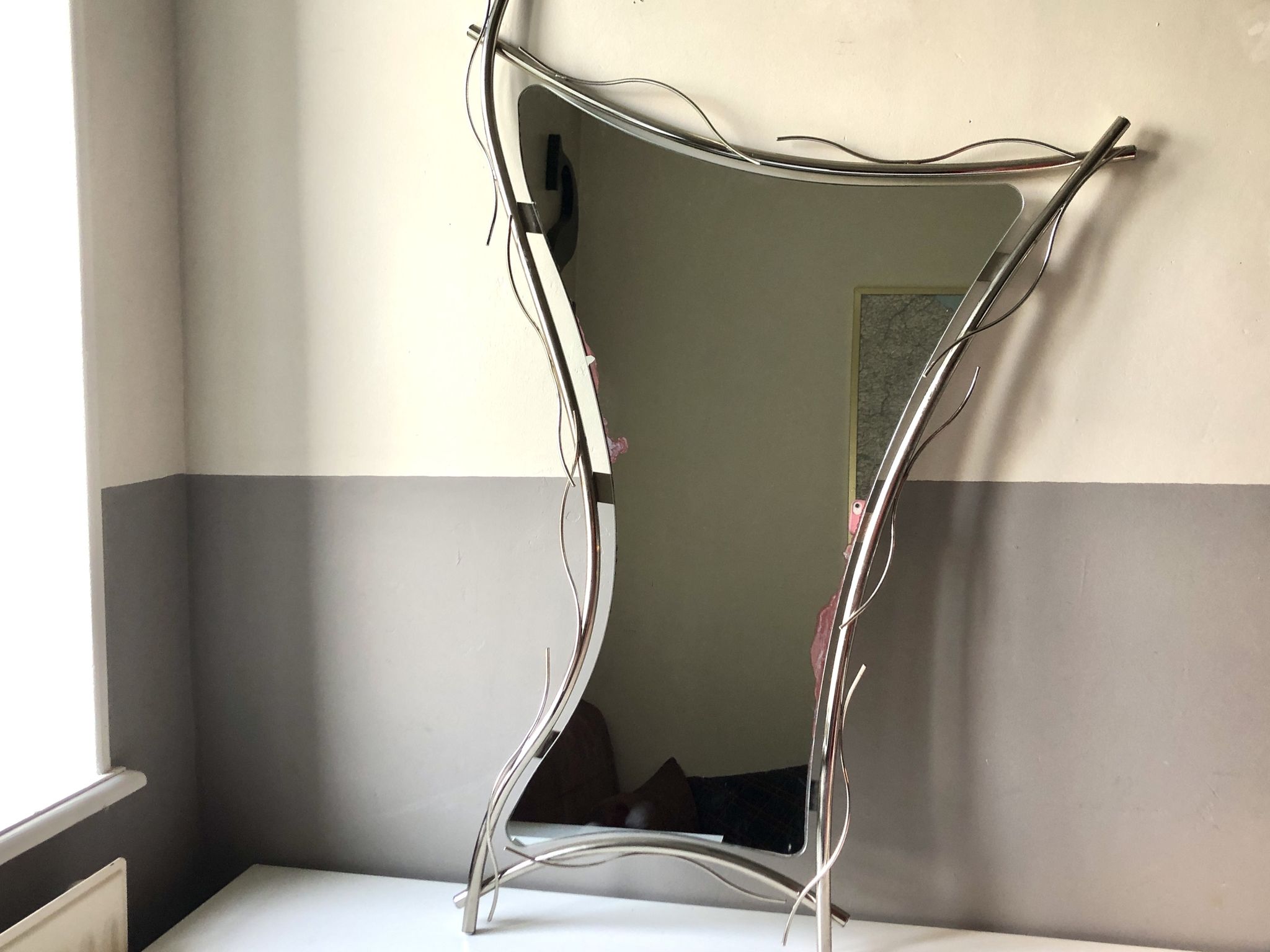 Freeform mirror 1970 Italy, 98x66 cm
