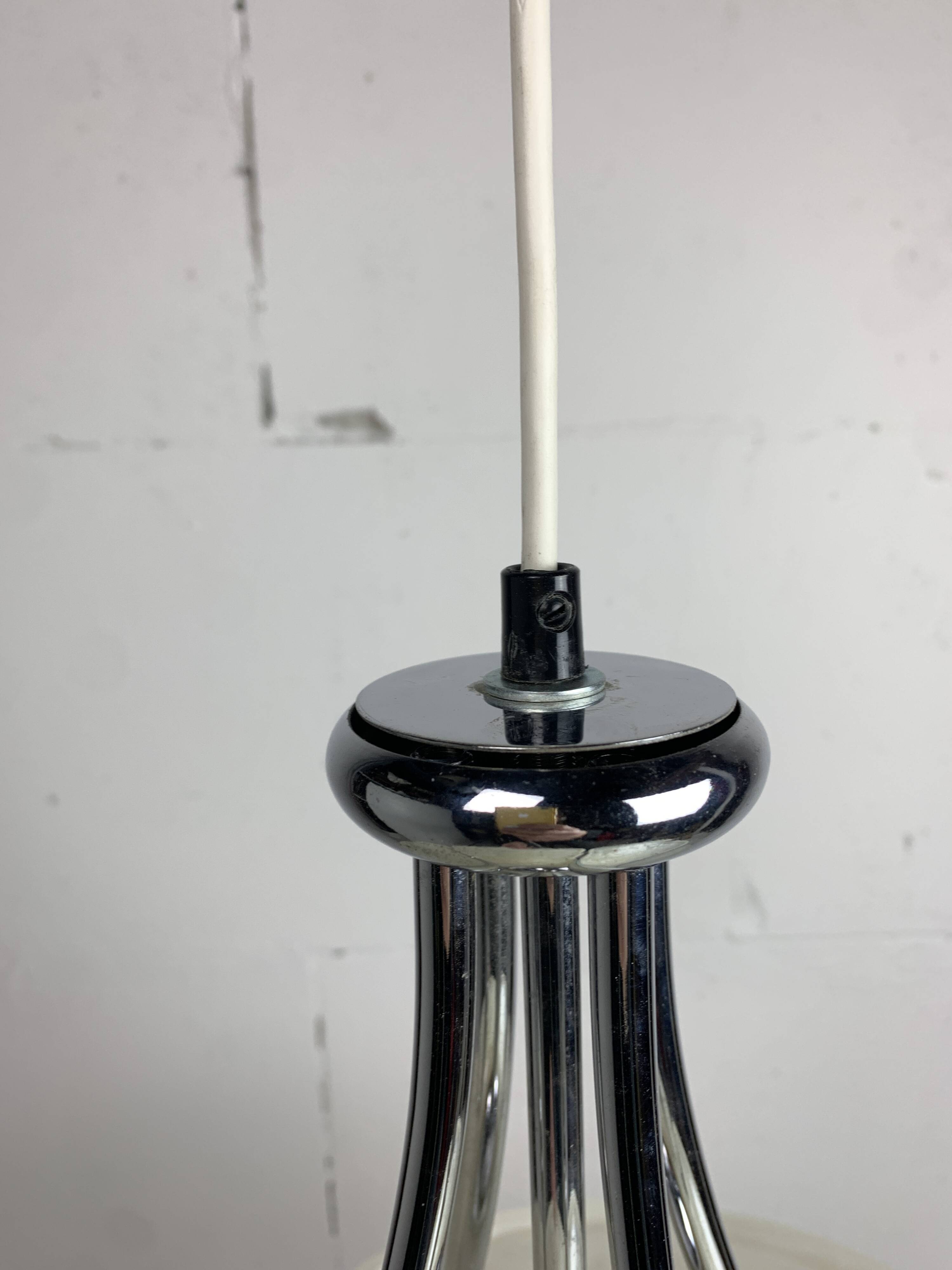 Acrylic Murano style clover pendant hanging lamp, Cosack Leuchten, 1970s