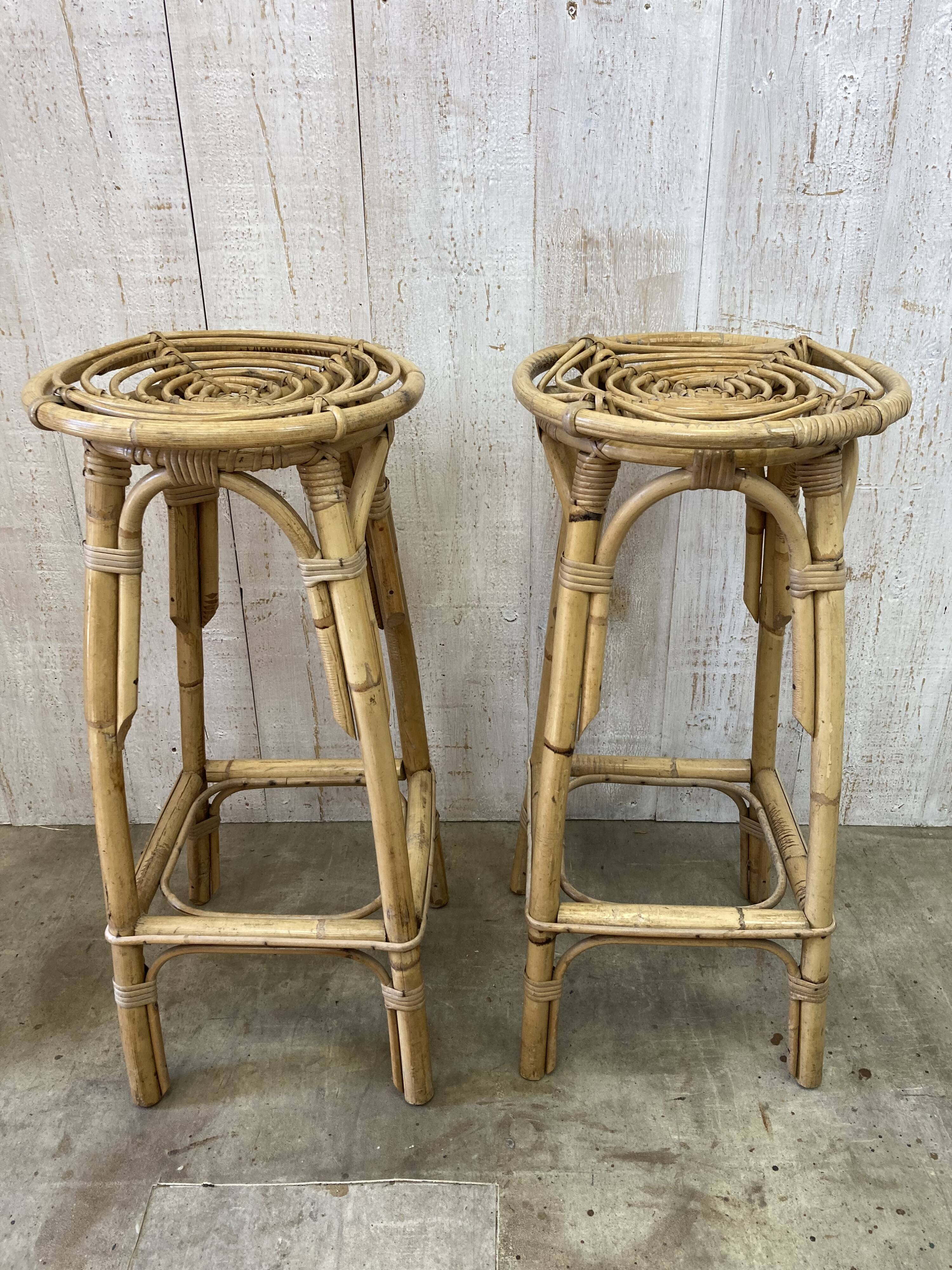 Pair of Louis Sognot stools