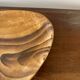 Set of ceramic bowls resembling wood