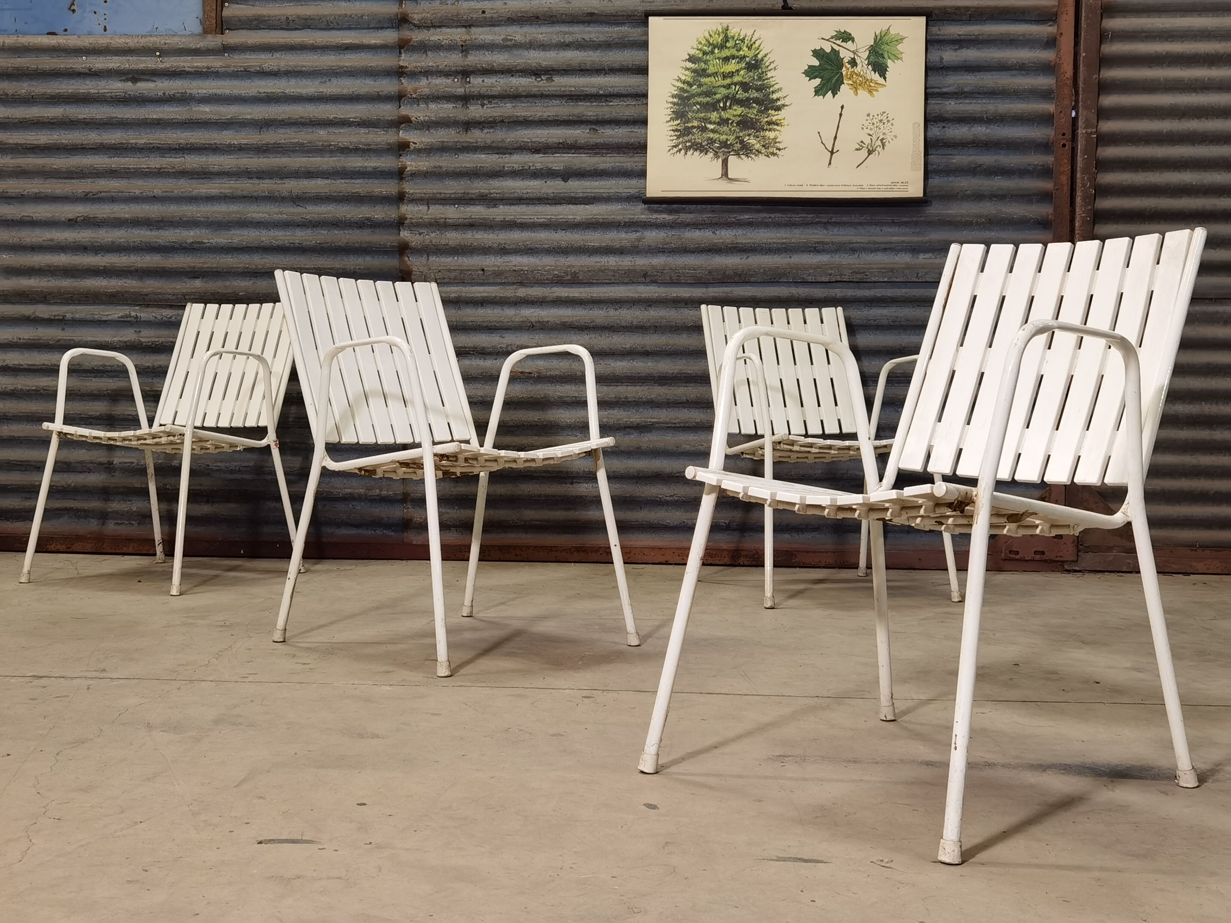 Set of 4 garden chairs Emu 1970