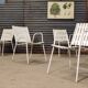 Lot de 4 chaises de jardin Emu 1970