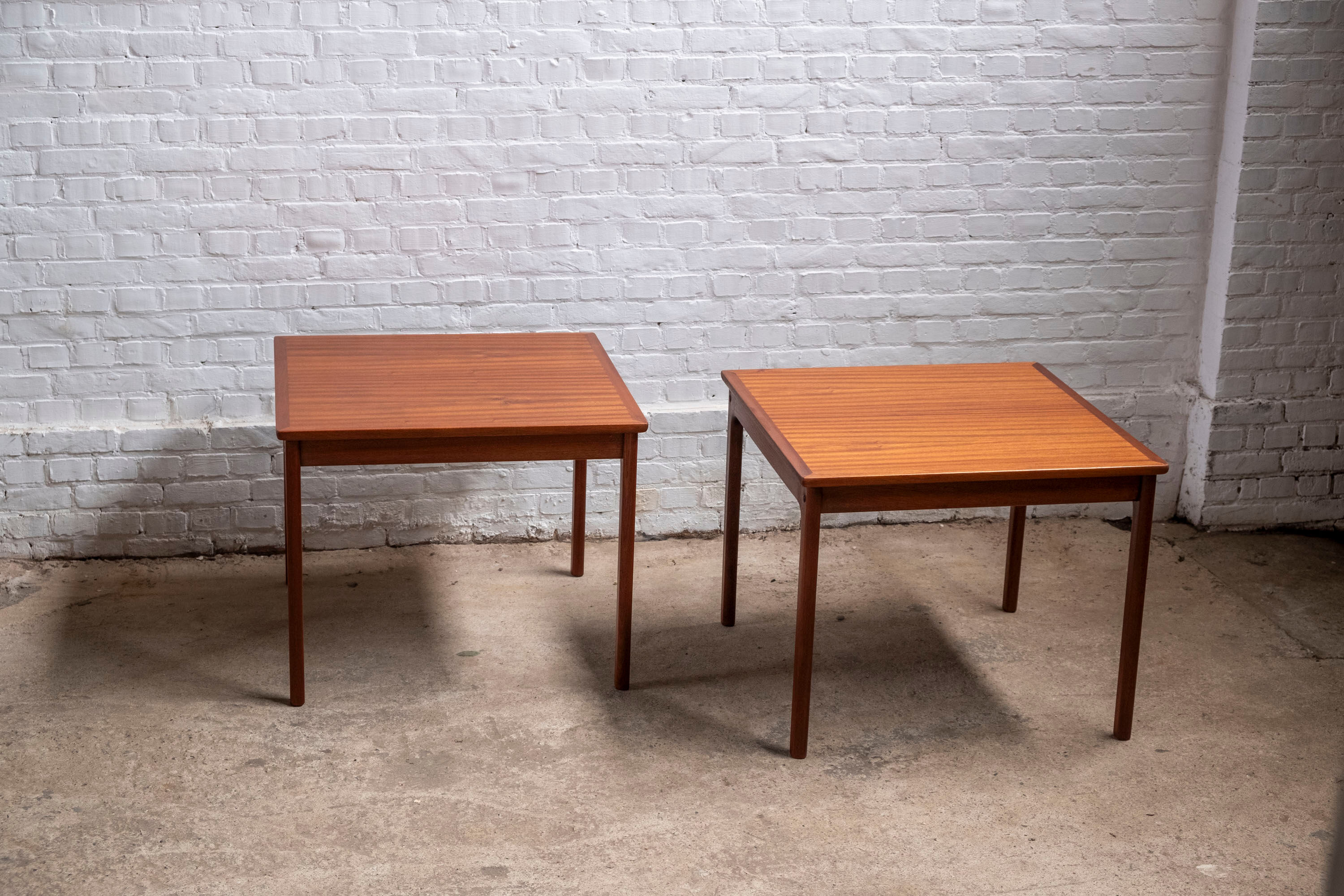 Pair of Ole Wanscher Side Tables in Mahogany, P. Jeppesen 1960s Denmark