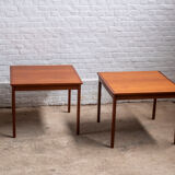 Pair of Ole Wanscher Side Tables in Mahogany, P. Jeppesen 1960s Denmark