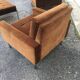 Pair of armchairs and his ottoman, circa 1970