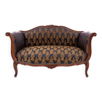 Small antique sofa from the late 19th century, France. After renovation.