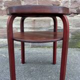 Tea table pedestal table Bent wood fischel in aajou 1920