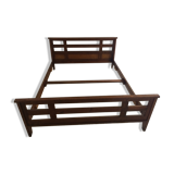 Oak bed by René Gabriel period Reconstruction