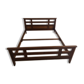 Oak bed by René Gabriel period Reconstruction