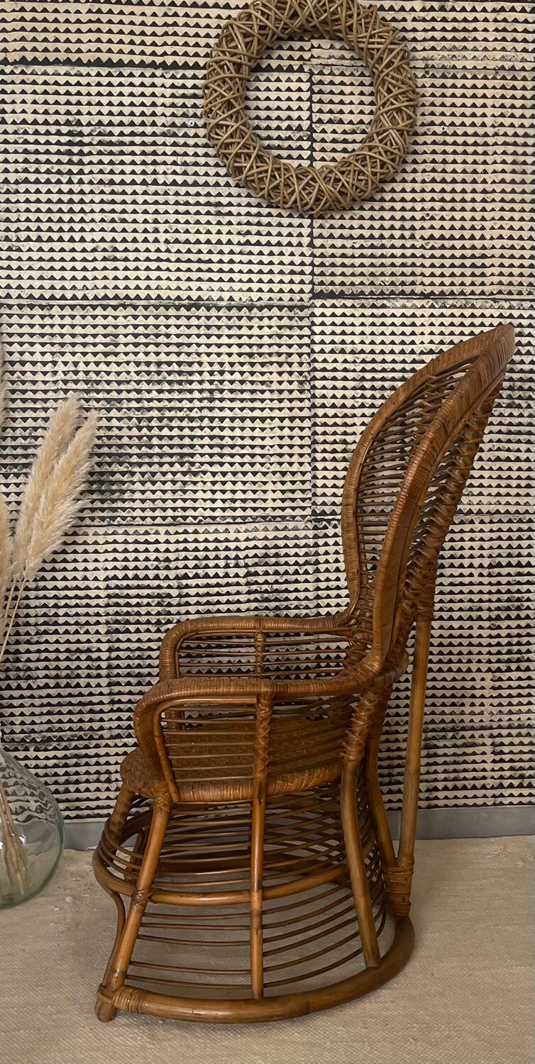 Rattan armchair 1960
