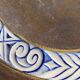 Pair of dishes or large plate in quimper sandstone vintage old art deco 1930