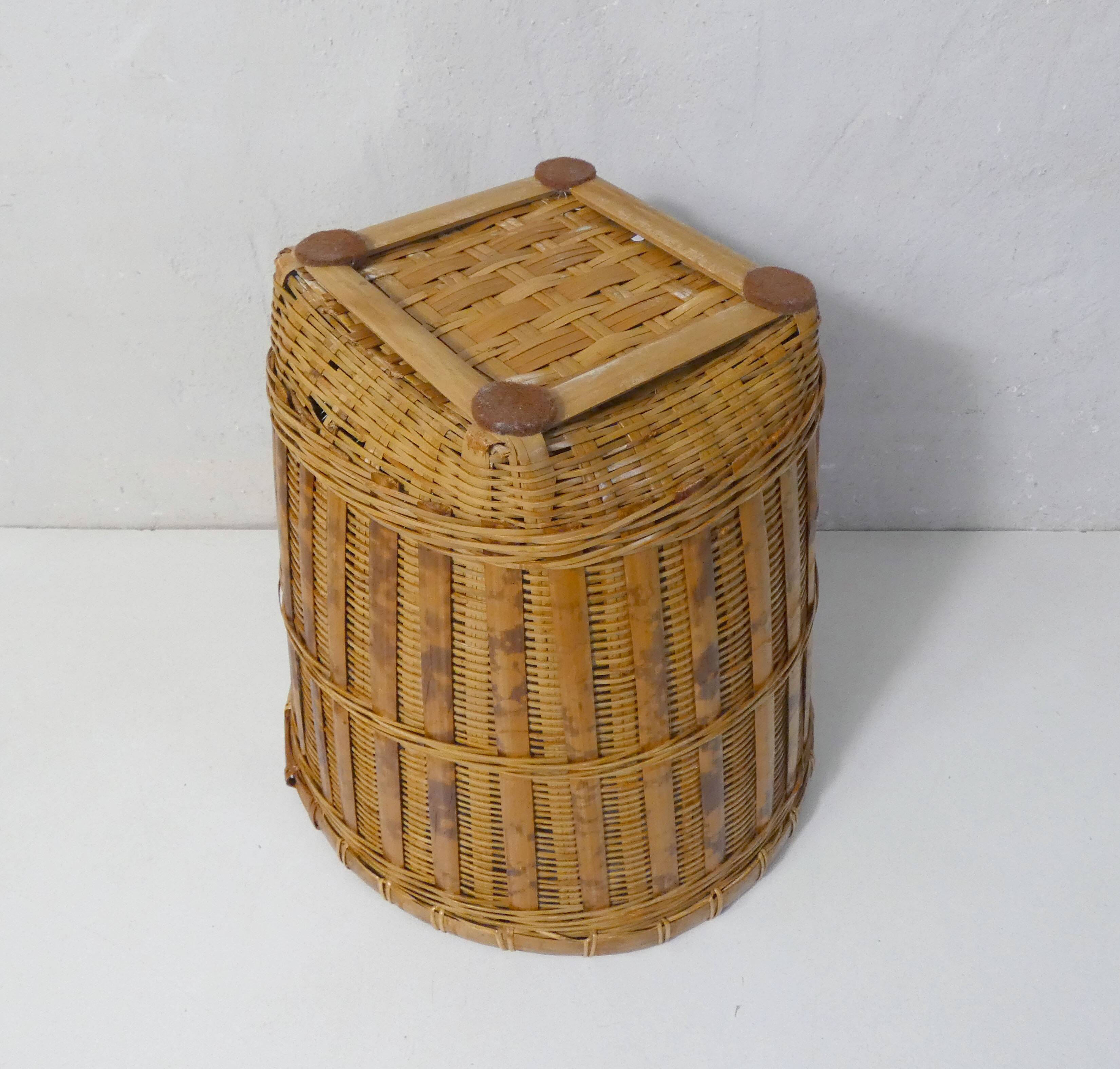 rattan and bamboo flowerpot cover