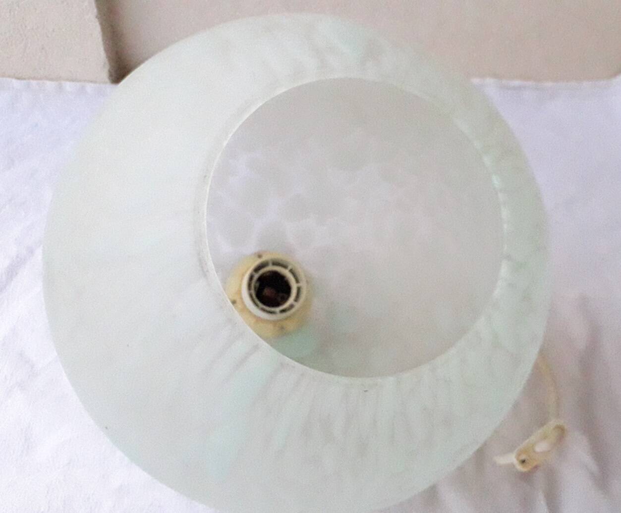 Speckled glass pendant light