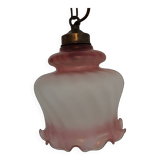 Vintage pink pendant light