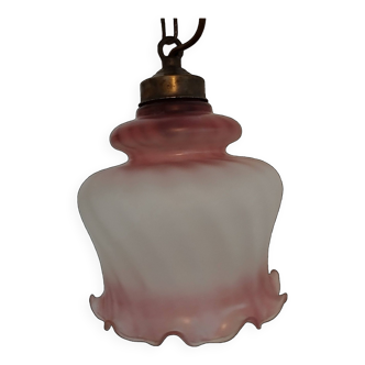 Vintage pink pendant light