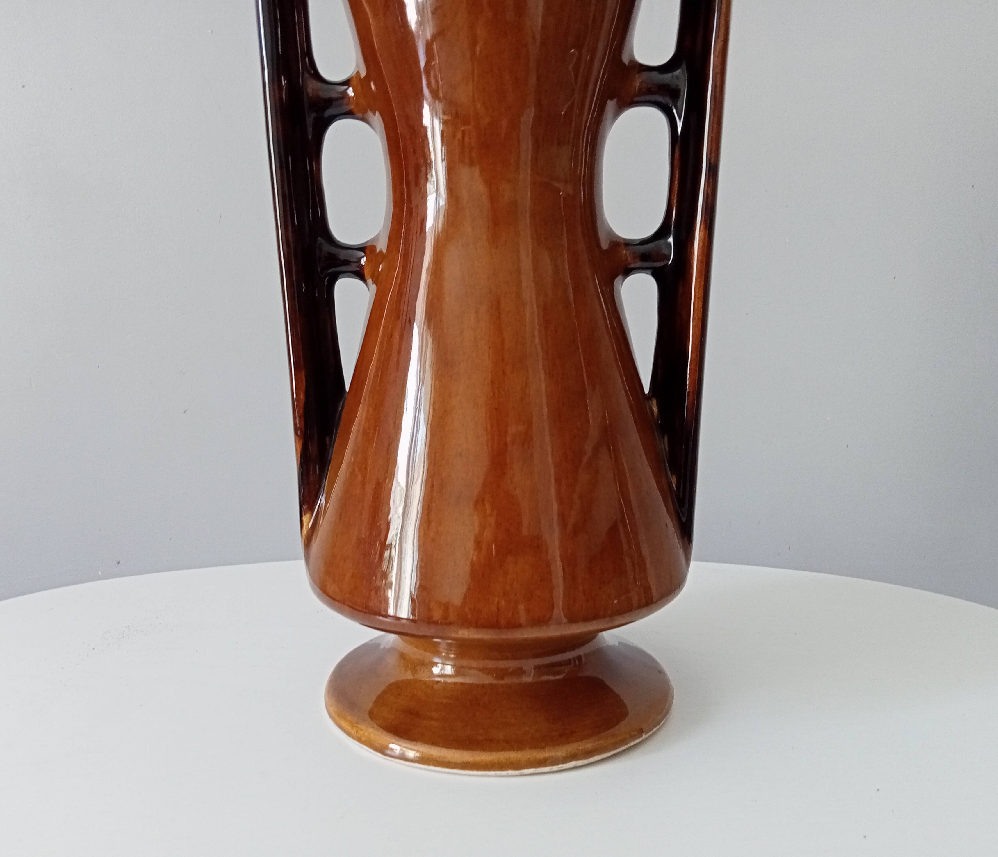 Vintage ceramic amphora vase