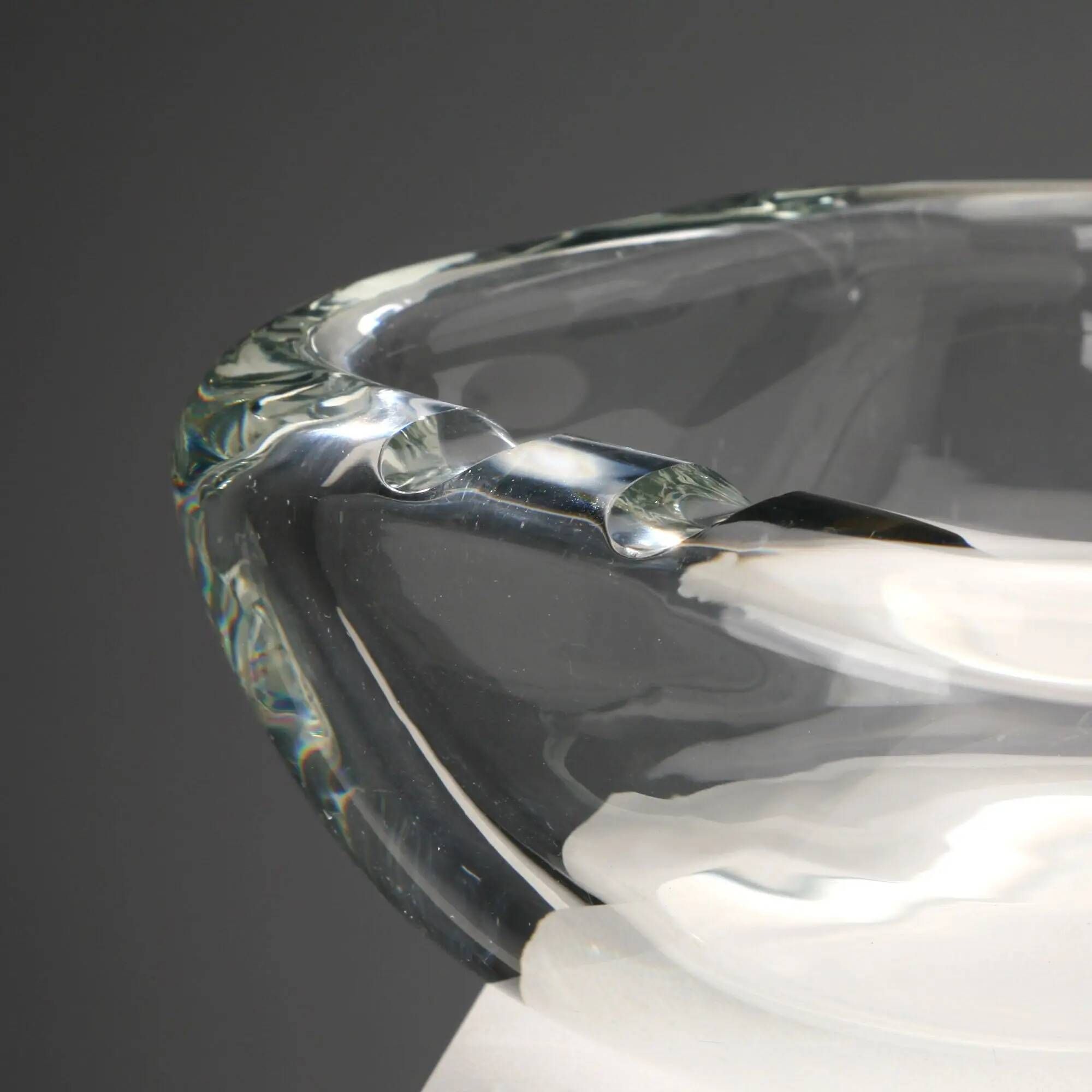 Vintage glass ashtray Barbini, 1980s-1990s