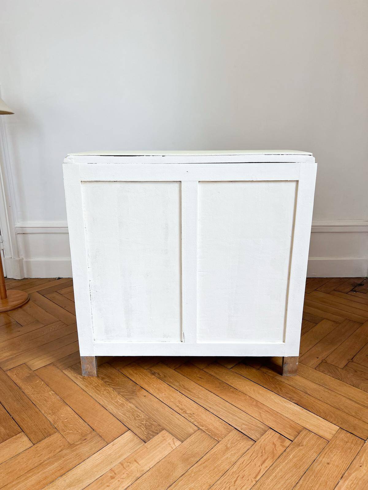 Art Deco chest of drawers in solid oak