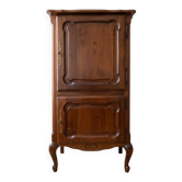 Vintage Louis XV style Hi-Fi furniture in stained walnut wood.