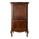 Vintage Louis XV style Hi-Fi furniture in stained walnut wood.