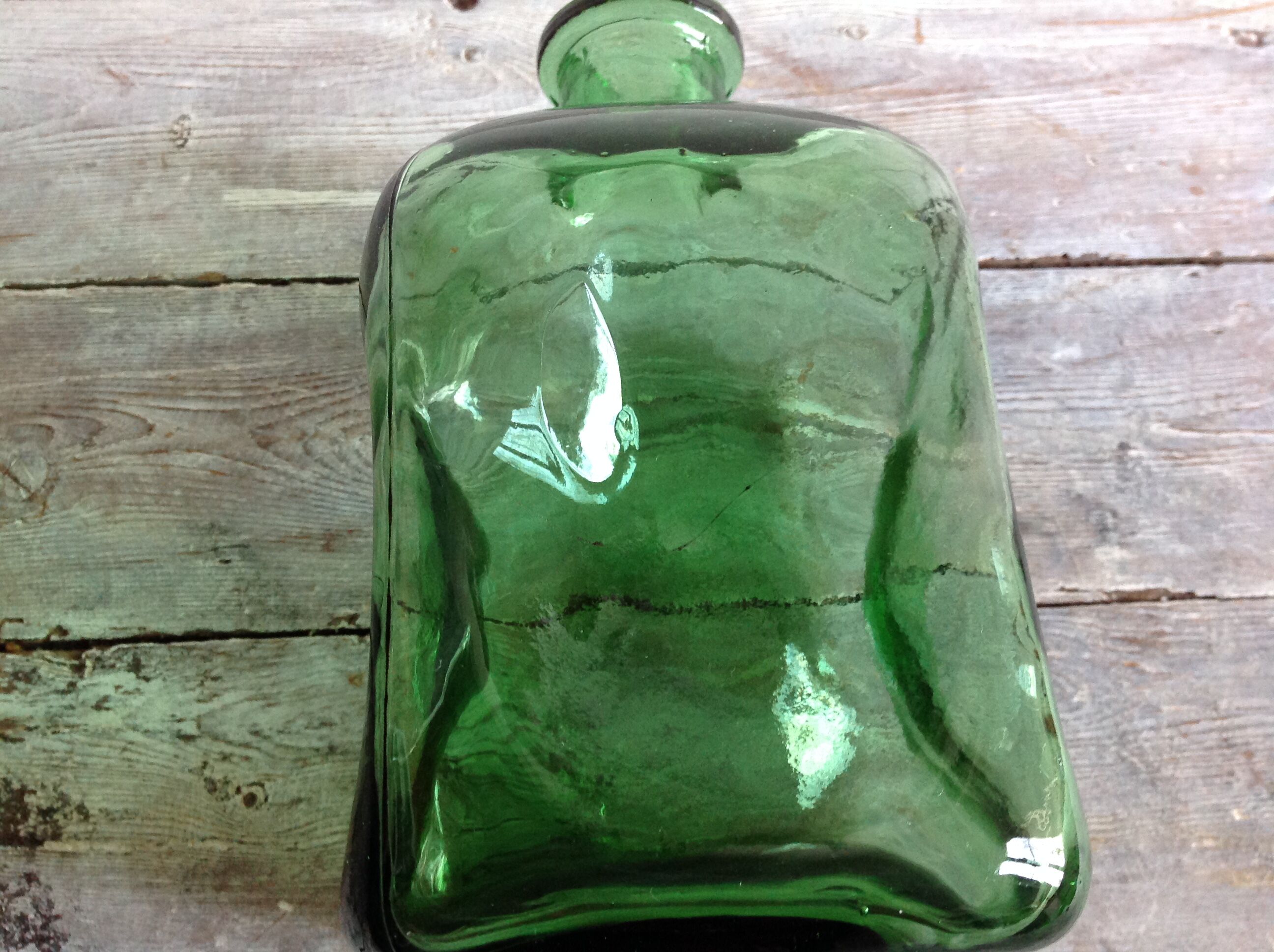 Carafe verte vintage