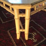 Vintage bamboo coffee table