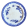 Small round Staffordshire dish in blue ironstone
