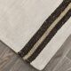 5x7 Turkish Hand-Woven Beige & Brown Striped Kilim Carpet, 144x202Cm